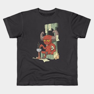 The Devil Seated Kids T-Shirt